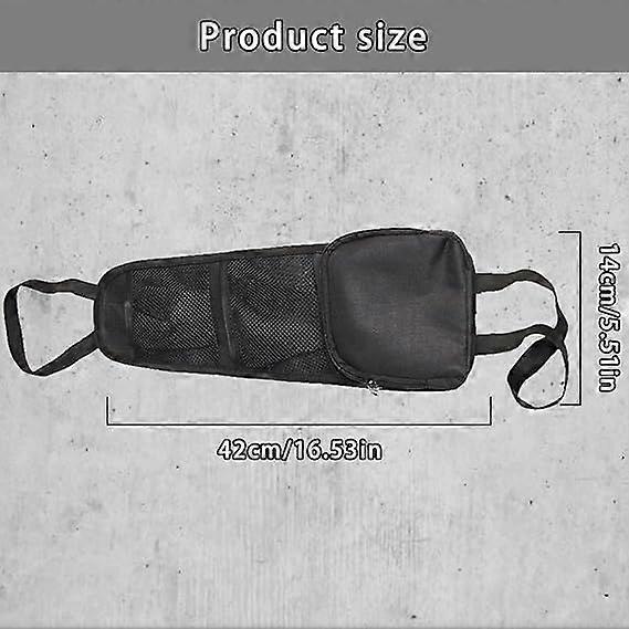 Multifunctional Car Seat Back Storage Bag with Multiple Pockets for Truck, Van, SUV, Foldable Side Organizer, Storage Nets, Car Organizer (Black)