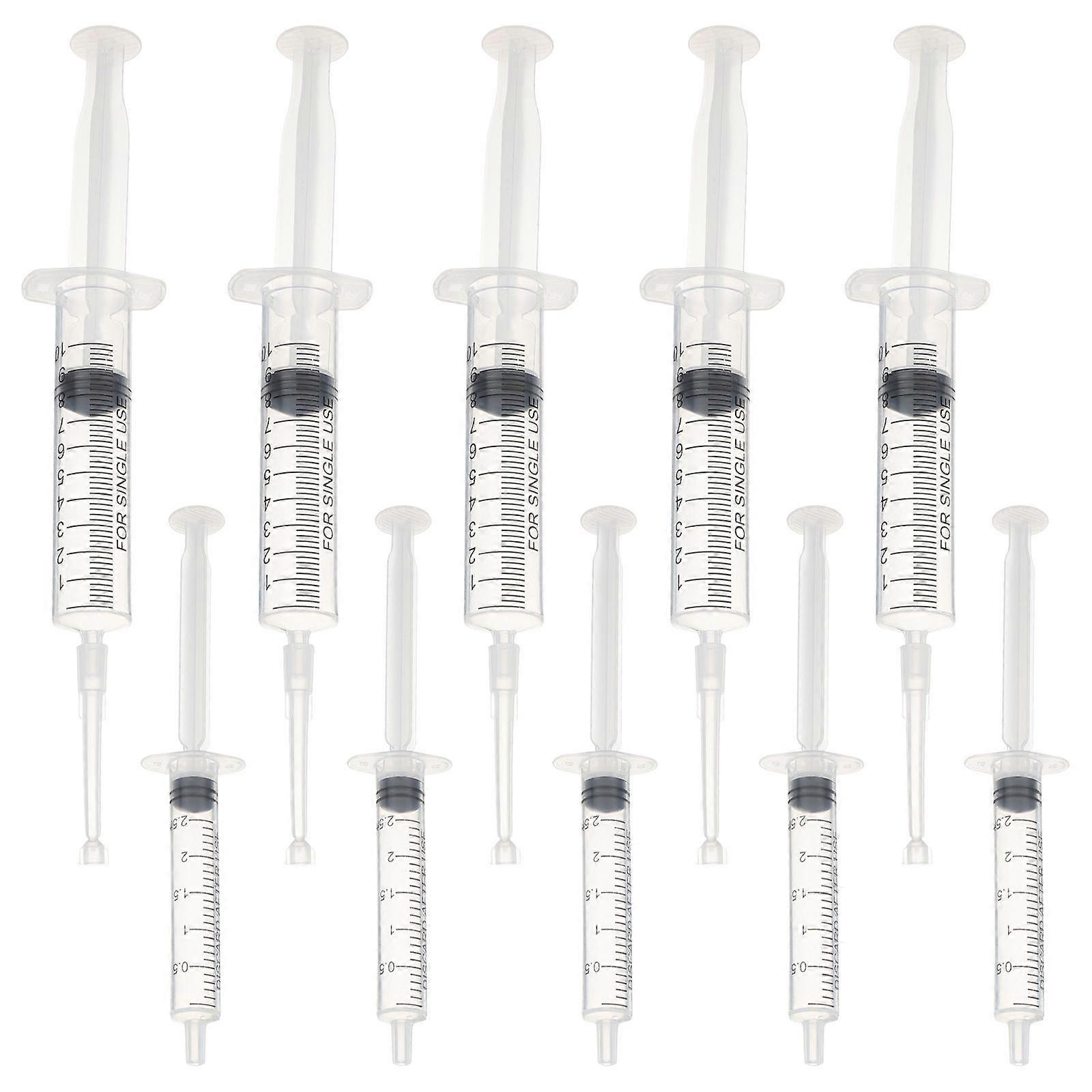 10pcs Plastic Sealed Syringe Perfume Dispenser Transferring Liquids Syringe