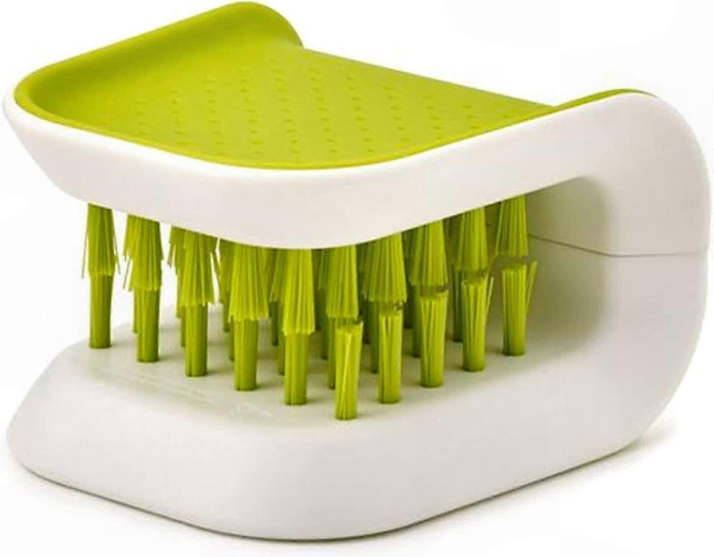 Green Multi-Function Kitchen Cleaning Brush for Household Use