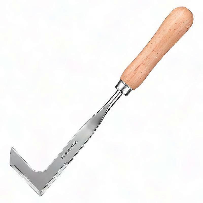 Manual Weeder Knife L-Shaped Crack Weeder for Patio Side Step Weeding Tool & Scraper Knife