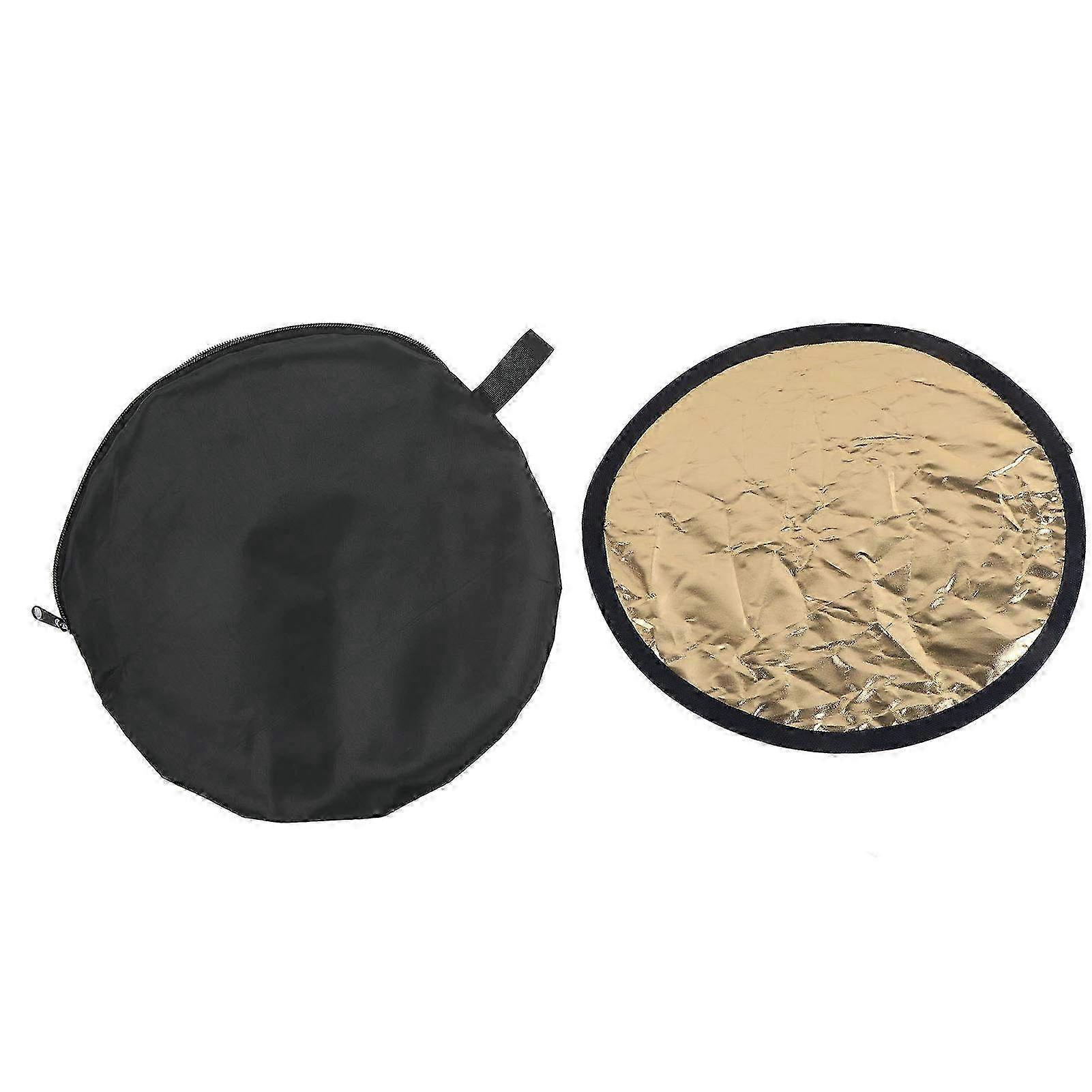 2-in-1 Mini Round Light Reflector for Photography - Portable Silver & Gold Reflector 30cm / 11.8in for Ideal Photo Lighting ���ݧ�ӧڧ�