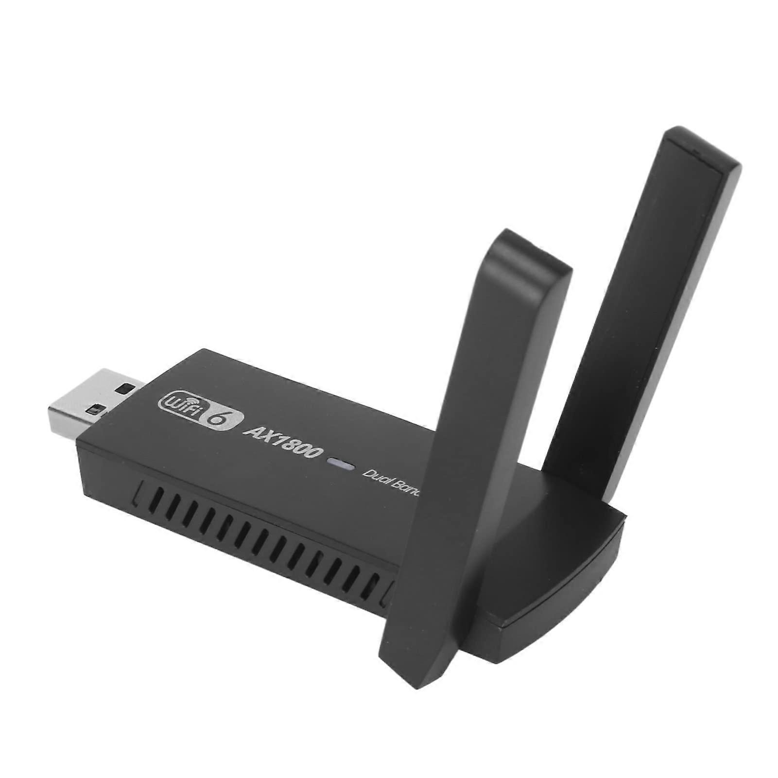WIFI DONGLE STABLE USB 3.0 DUAL BAND GANNENCY ANTEAIN FOR RAPIAN TRANSMISSION AND GAMES FOR 7/10/11 BLACK USERS