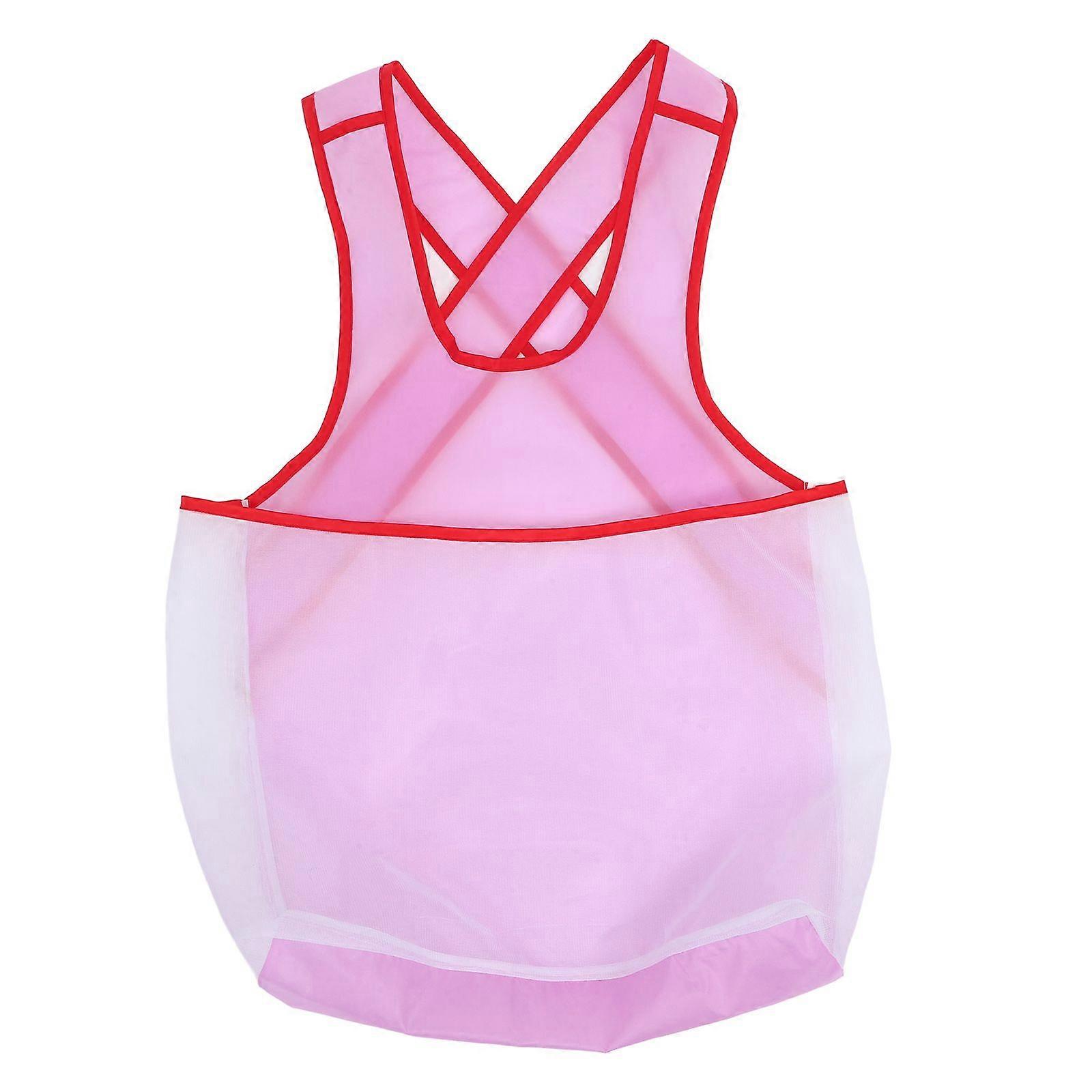 Waterproof Laundry Apron With Large Pocket For Wet Clothes Drying Mesh Apron With Pouch For Household Duties Portable Clothes Hanging Apron