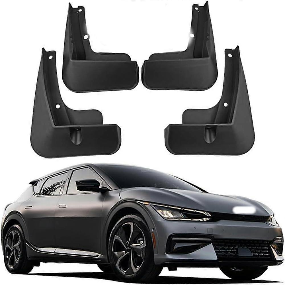 Car Mud Flaps 4-Piece Set For Kia EV6 2021-2023 And Kia EV6 GT Front And Rear Fenders Wheel Splash Guards
