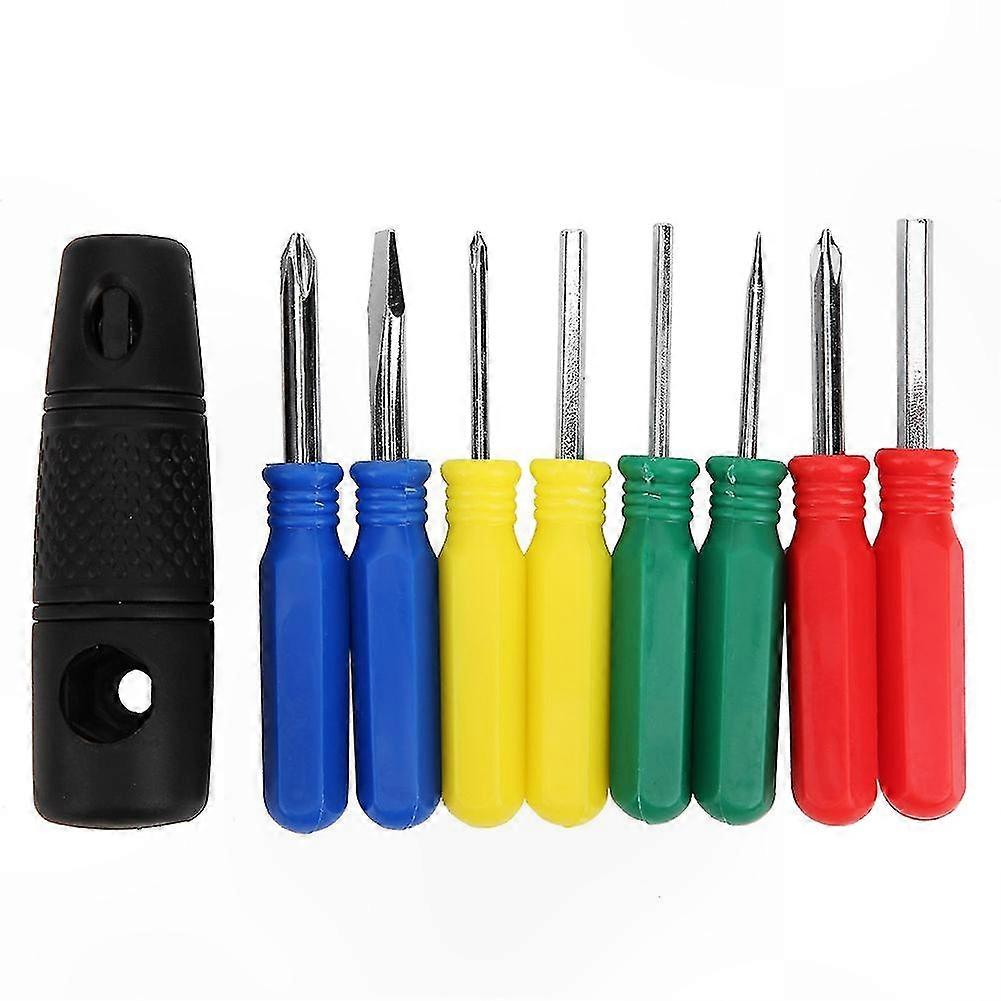 9-Piece Precision Screwdriver Set with Dual-Function Handle for Hardware Repairs