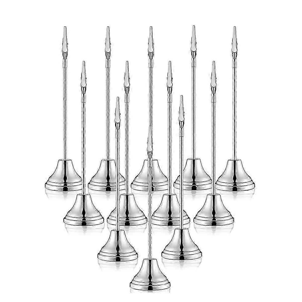 12 Pcs 9In Table Number Holders with Alligator Clip for Place Cards