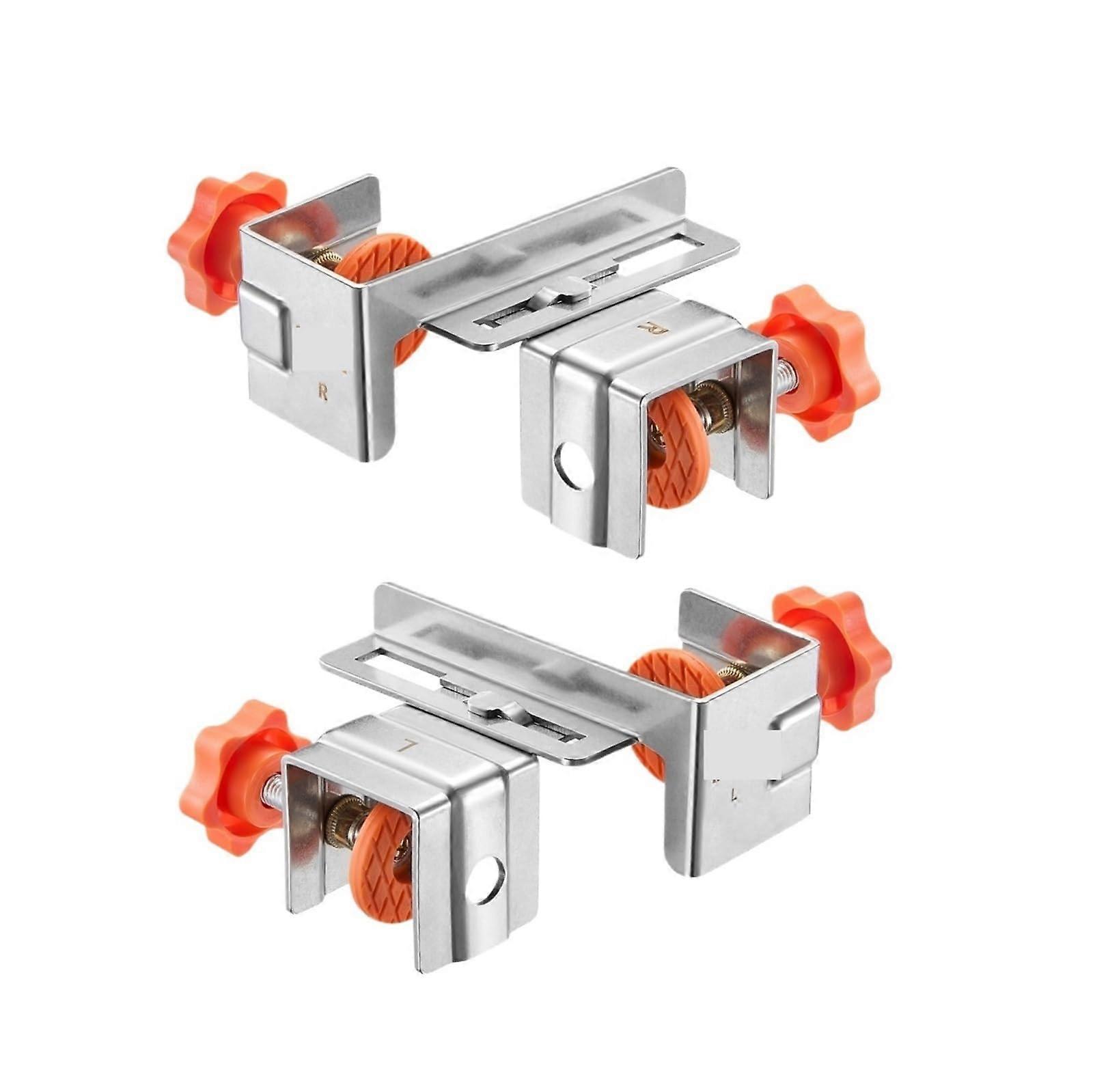 Drawer Fixing Clamps Stainless Steel Side Drawer Clamp Adjustable Auxiliary Inner And Outer Edge Angle Clamp Set