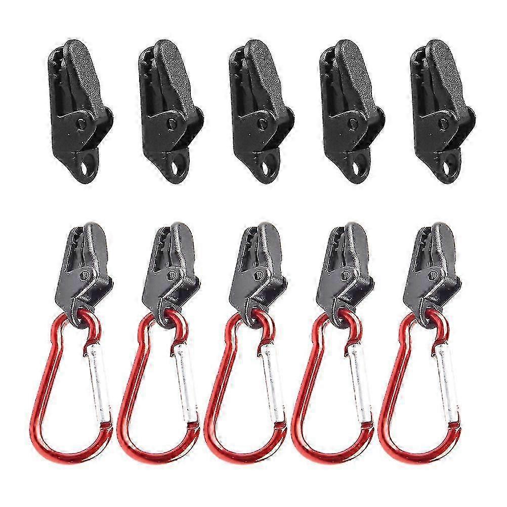 10pcs/set Outdoor Canopy Tent Fixed Clip Windproof Tarpaulin Alliga...