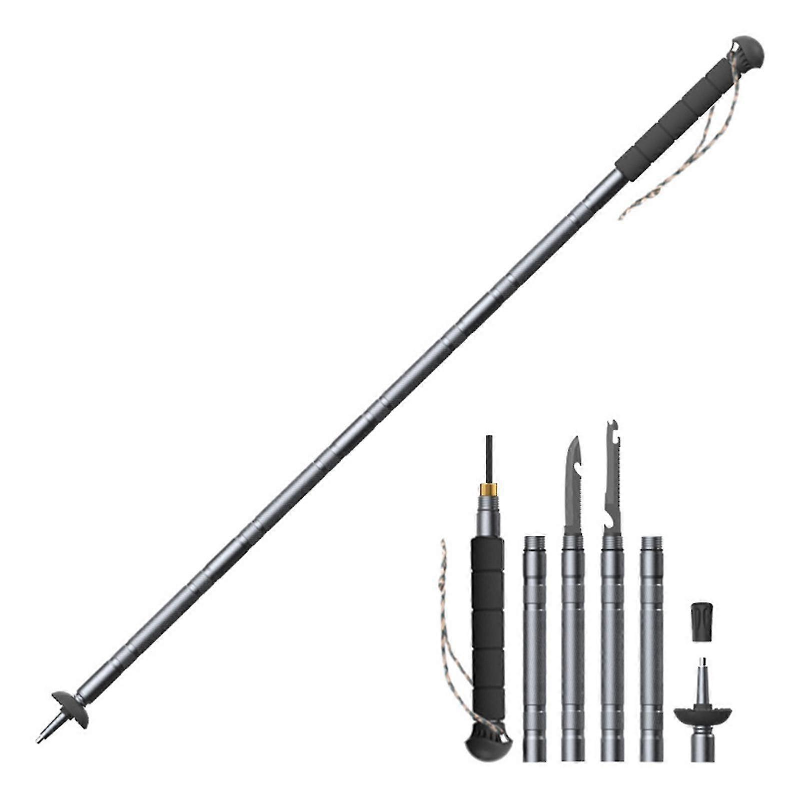 Telescopic climbing stick 5 sections adjustable for hiking
