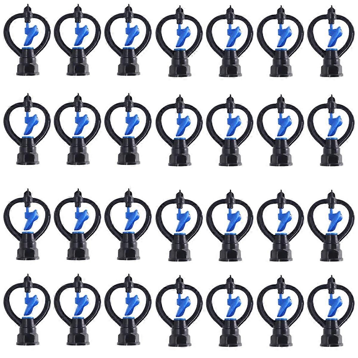 50PCS Butterfly Sprinkler Automatic External Wire Impeller Nozzle 360 Degree Automatic Rotation Sprinkler Irrigation