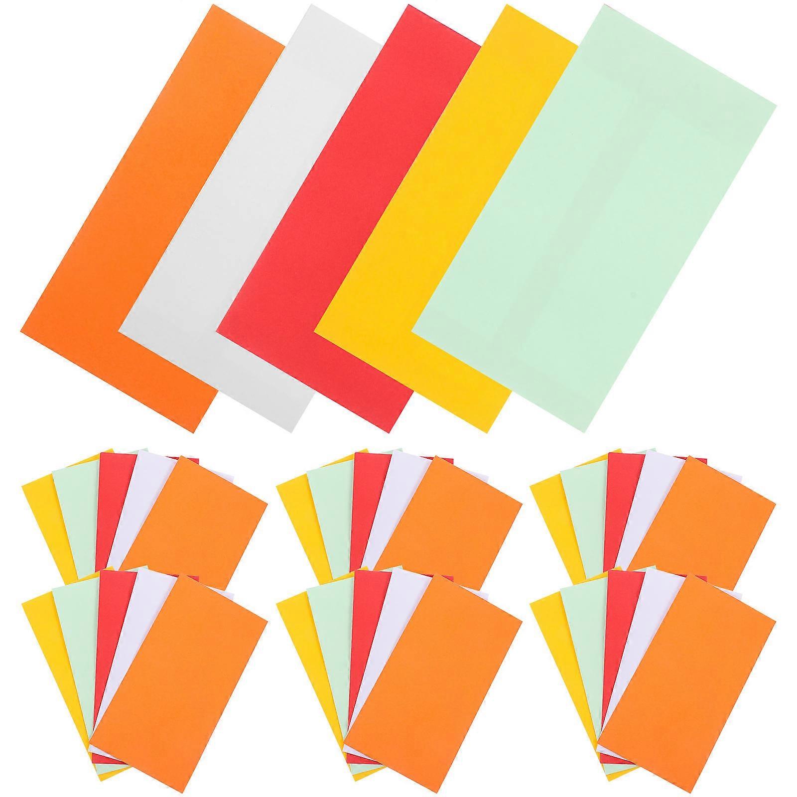50Pcs Colored Cash Envelopes Budgeting Envelopes Paper Envelopes