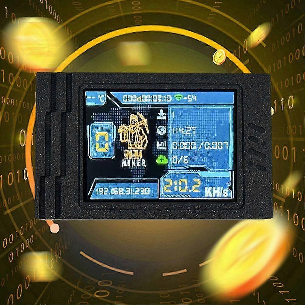 New: NMMiner NerdMiner 2.8 Inch Smart Display Bitcoin Crypto Lottery Miner  with Case Upgrade, 235KH/S