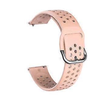 Pour Samsung Galaxy Watch3 45mm SM-R840/Garmin Vivoactive 4 Watch Band 22mm Trous Ronds Libération Rapide