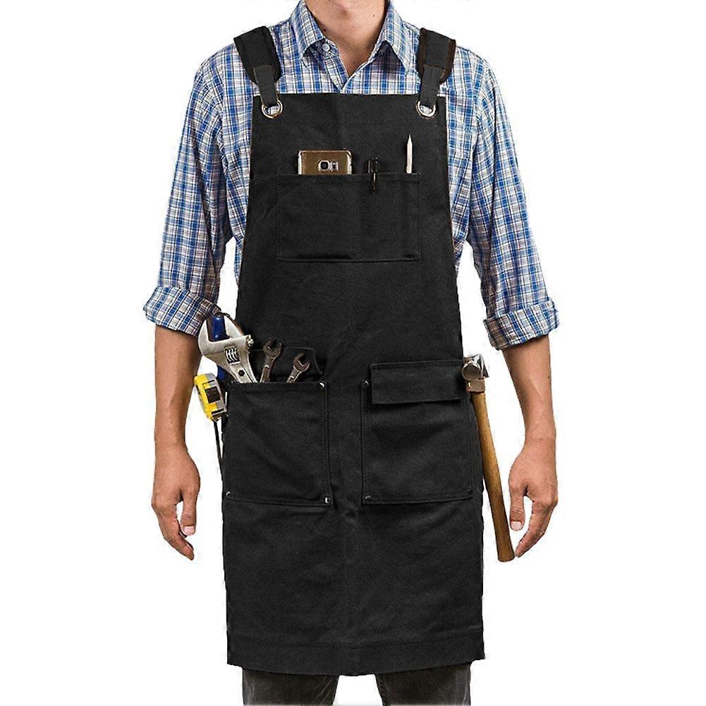 Heavy Duty Waxed Canvas Apron Multifunctional Canvas Work Apron Woodworking
