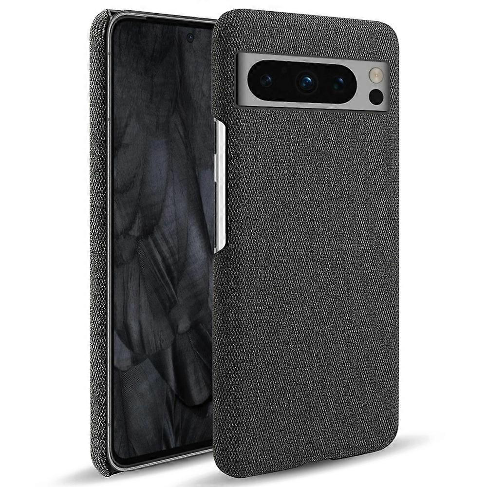 Compatible For Google Pixel 8 Pro Case Solid Color Fabric Cloth+PC Shockproof Phone Cover
