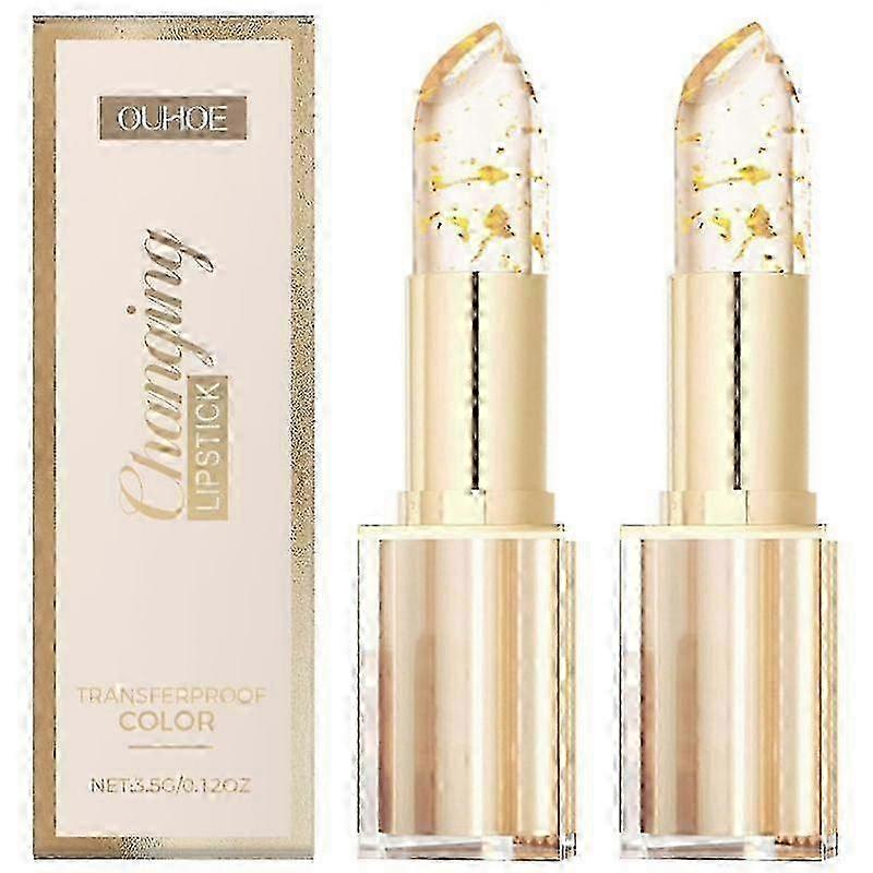 Transferproof Color Changing Lipstick, Warm Change Glossy Lip Gloss for Women