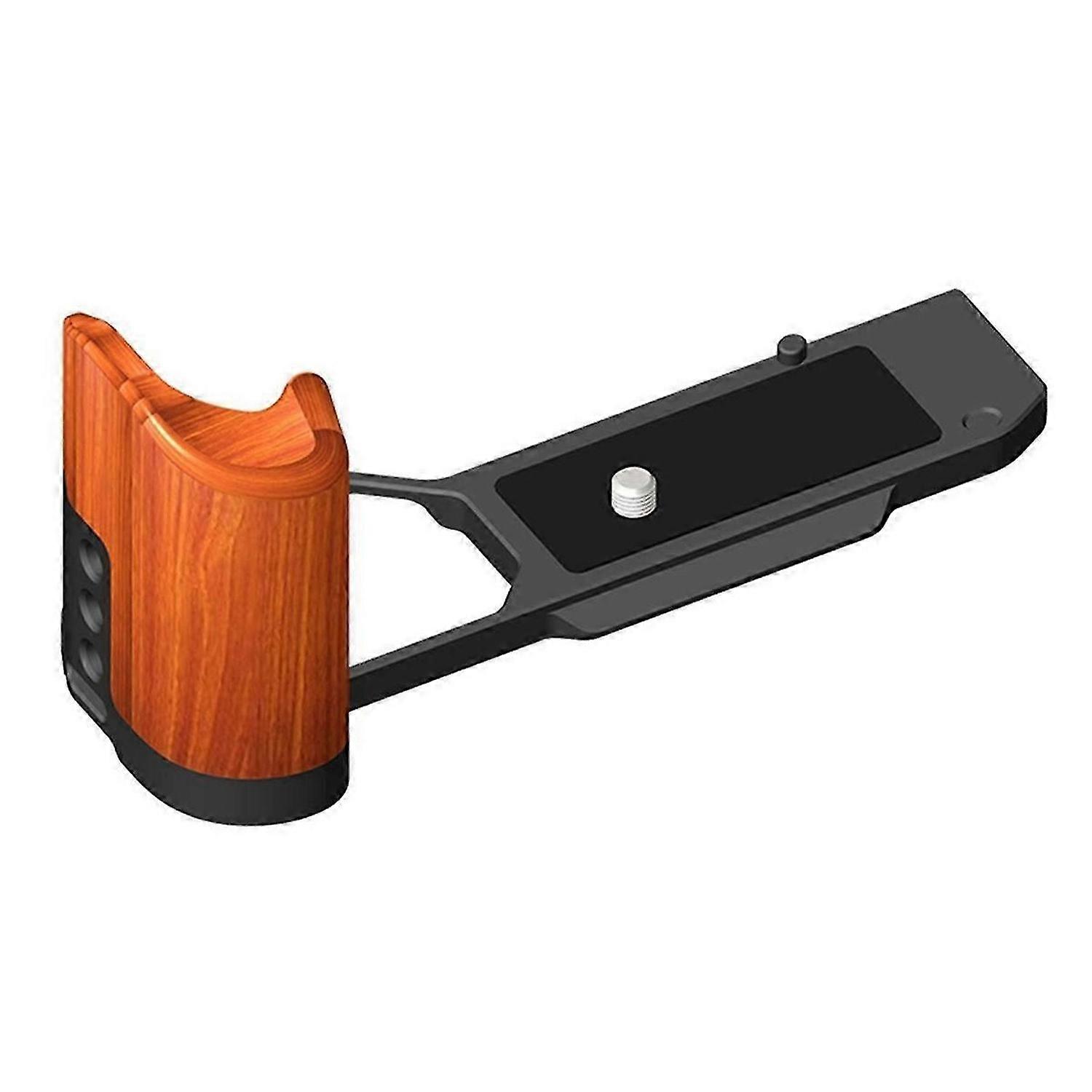 Camera L-Shaped Bracket Plate Wooden Handle Bracket for Camera Base Plate Camera Tripod Photography Bracket A