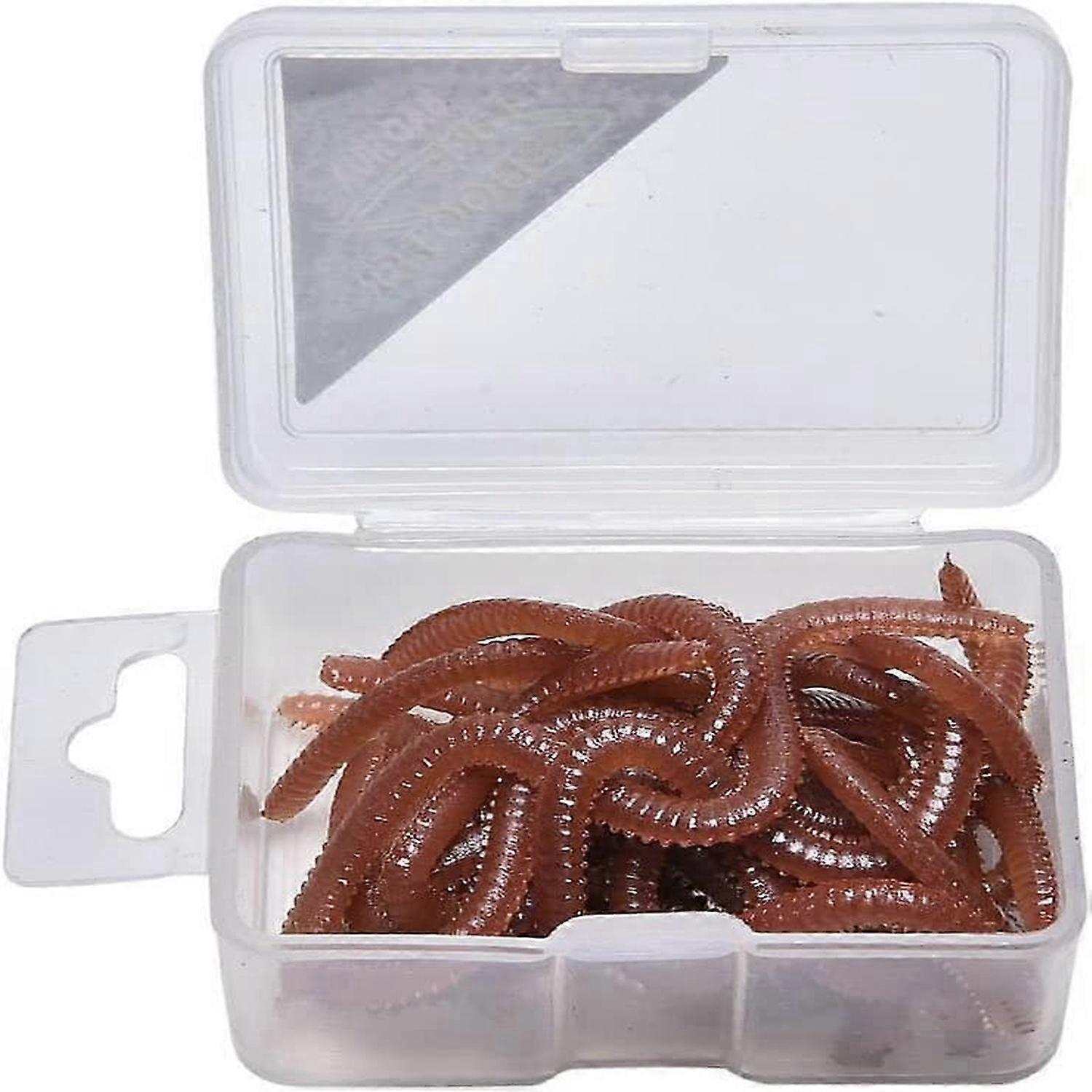 15Pcs/box Artificial Sea Worms Simulation Fishing Lure Tackle Soft Bait Tool