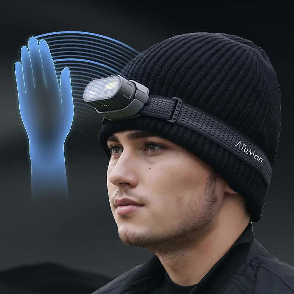 ATuMan DUKA MH1 Rechargeable Headlamp 350 Lumens, 8+2 Modes, Motion Sensor