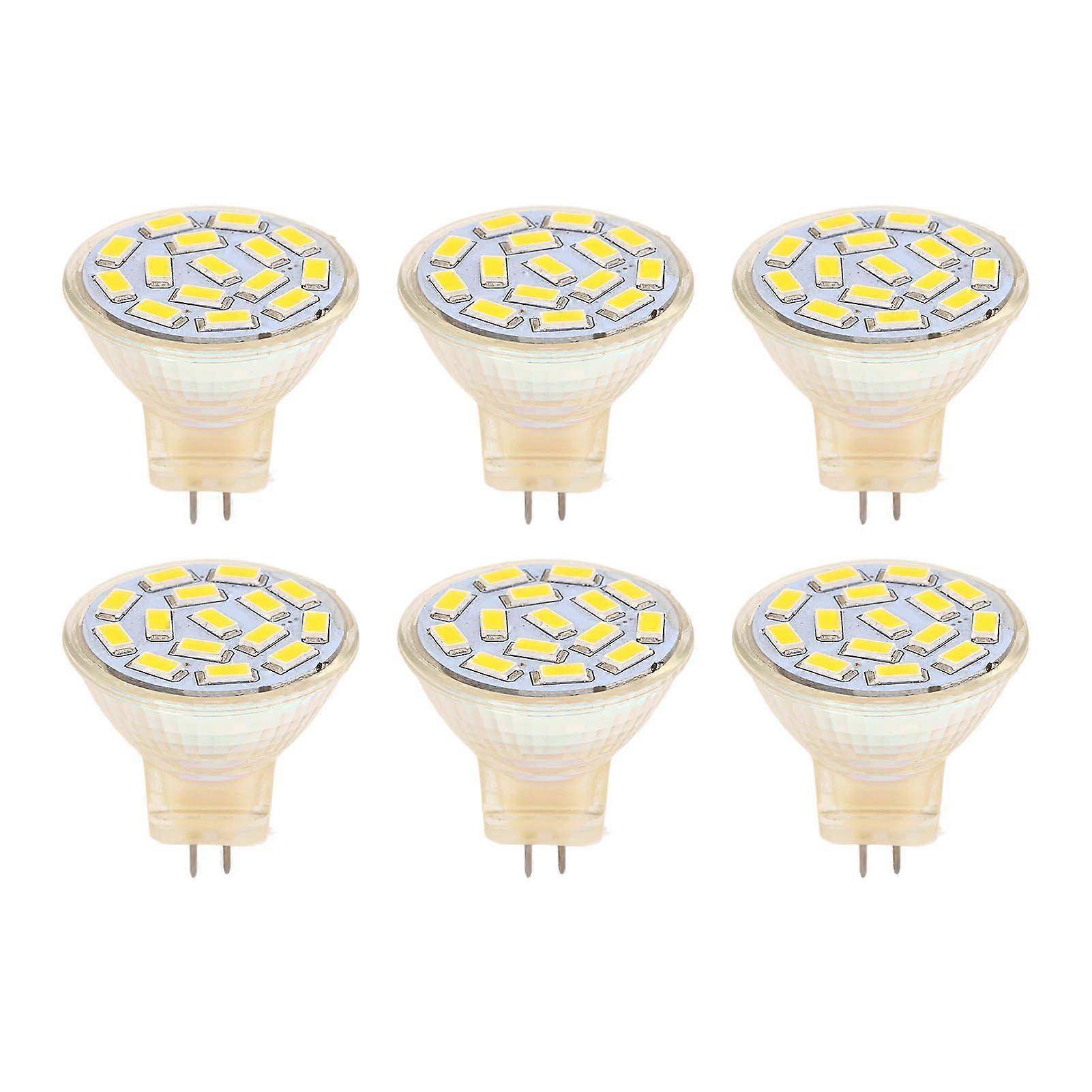 6Pcs GU4 LED Bulb 270LM 15LED Energy Saving Light Bulb MR11 Track Lamp Beads 12V 3W Warm Light 3000K