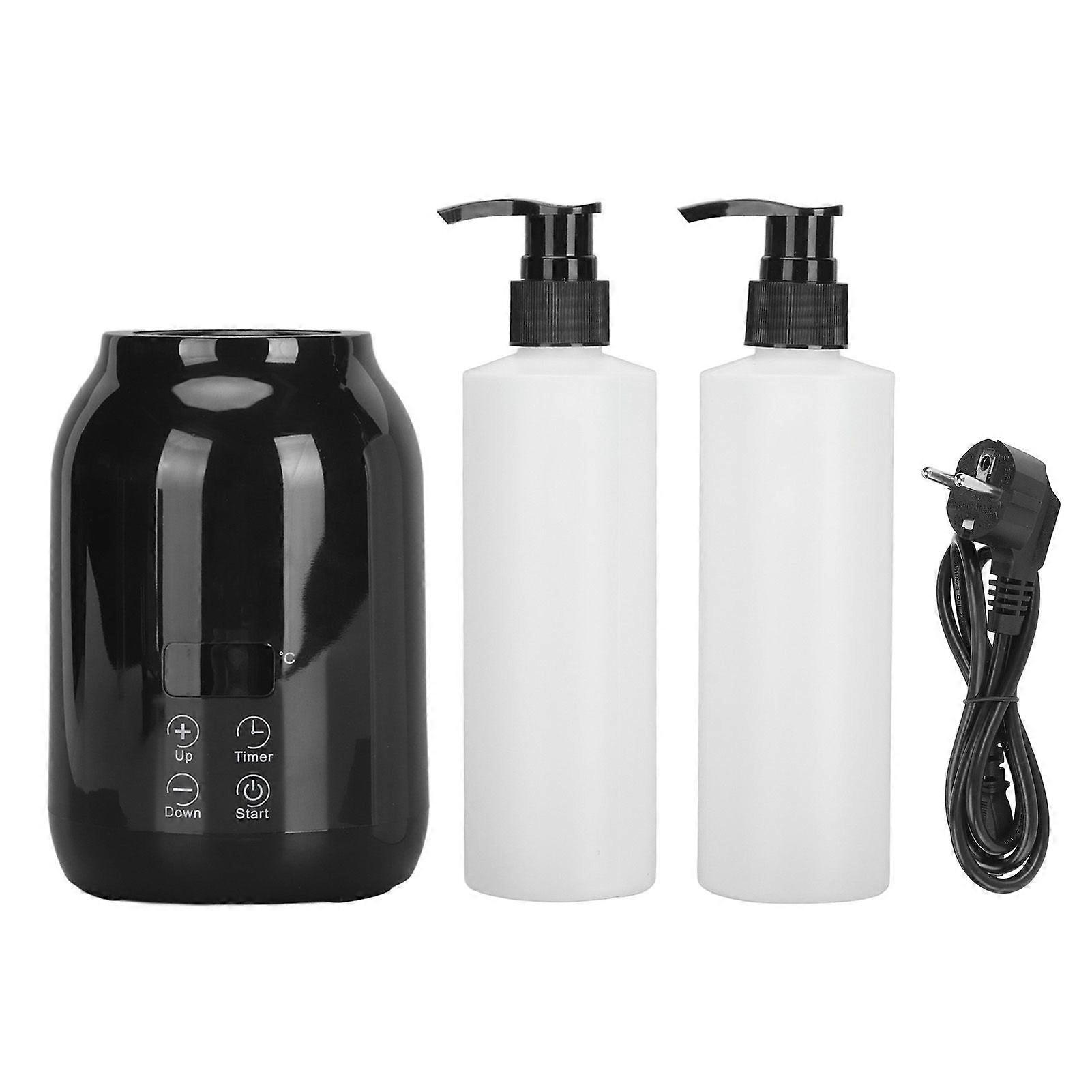 Essential Oil Heater LED Display Temperature Adjust Single Massage Oil Bottle Warmer 110240V EU Plug