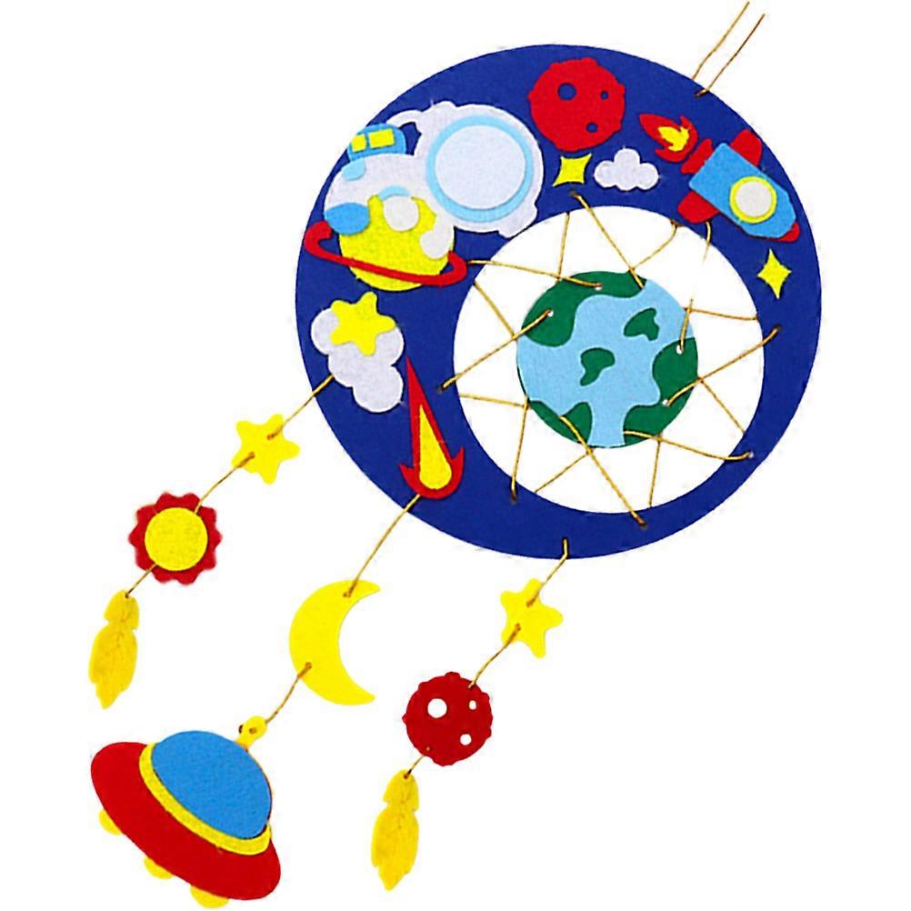 4Sets DIY Felt Wind Chime Kit for Children Creative Wind Bell Decor