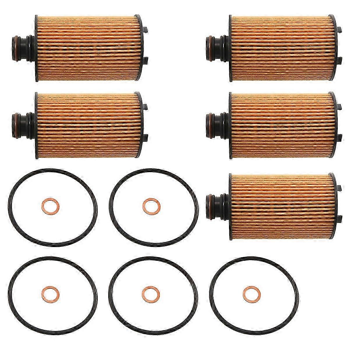 Oil Filter, 5-Pack, Compatible with SsangYong Actyon Korando Rexton 2.0/2.2