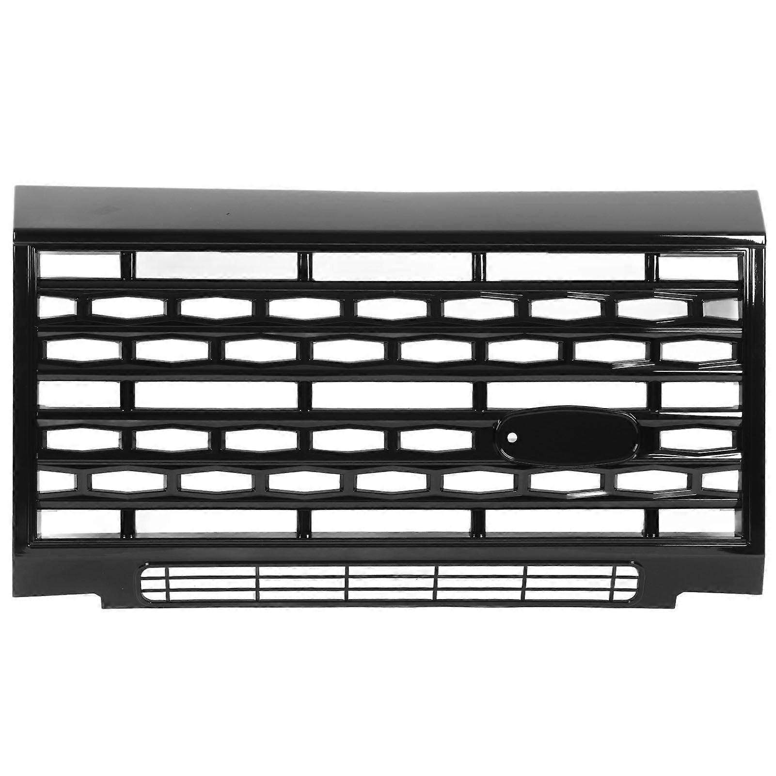 Gloss Black Adventure Style Front Grille Grills Replacement For Land Rover Defender 90 110 130 1990 to 2016