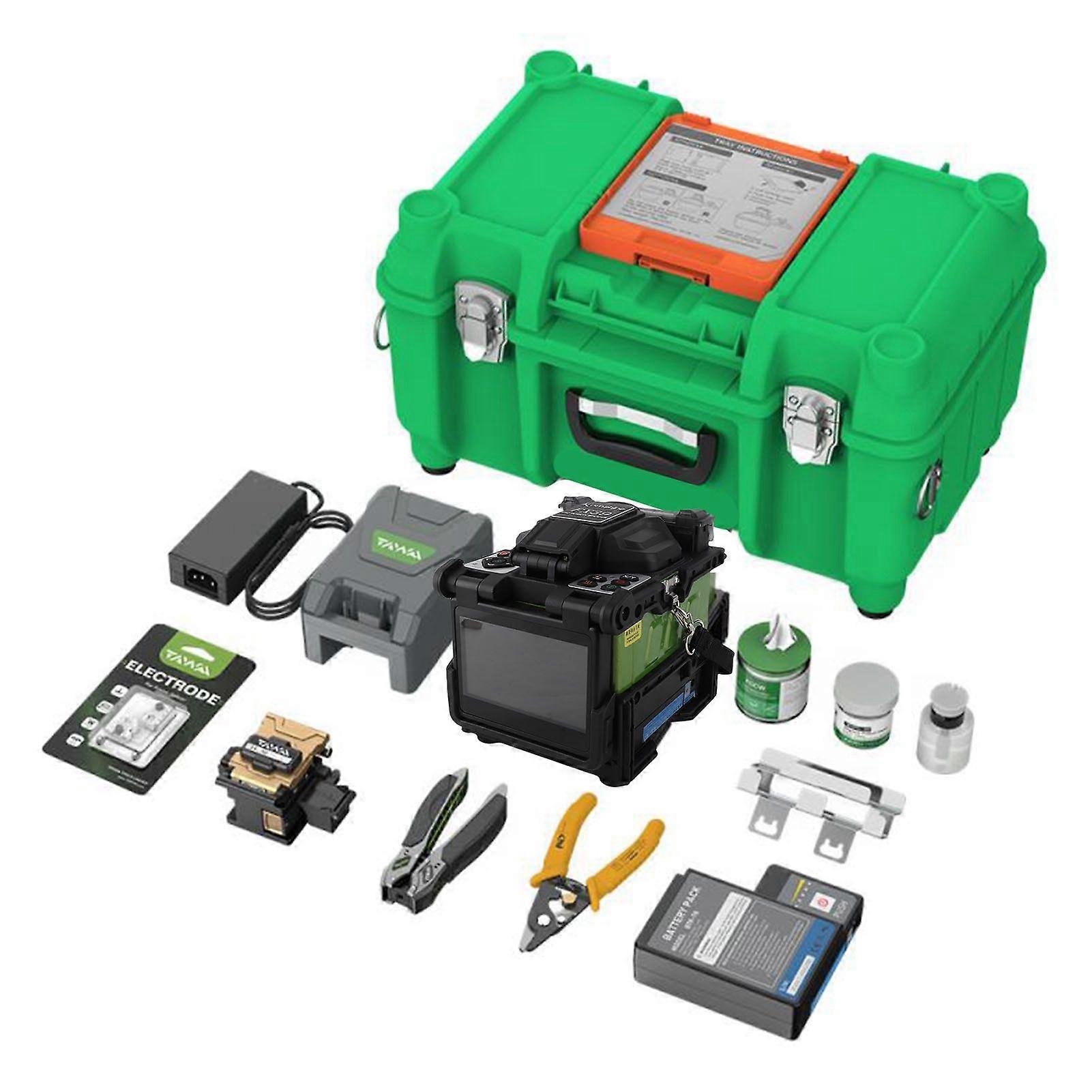 Automatic Fiber Fusion Splicer Portable Fiber Optic Fusion Splicer for Telecommunications FTTH 100240V EU Plug