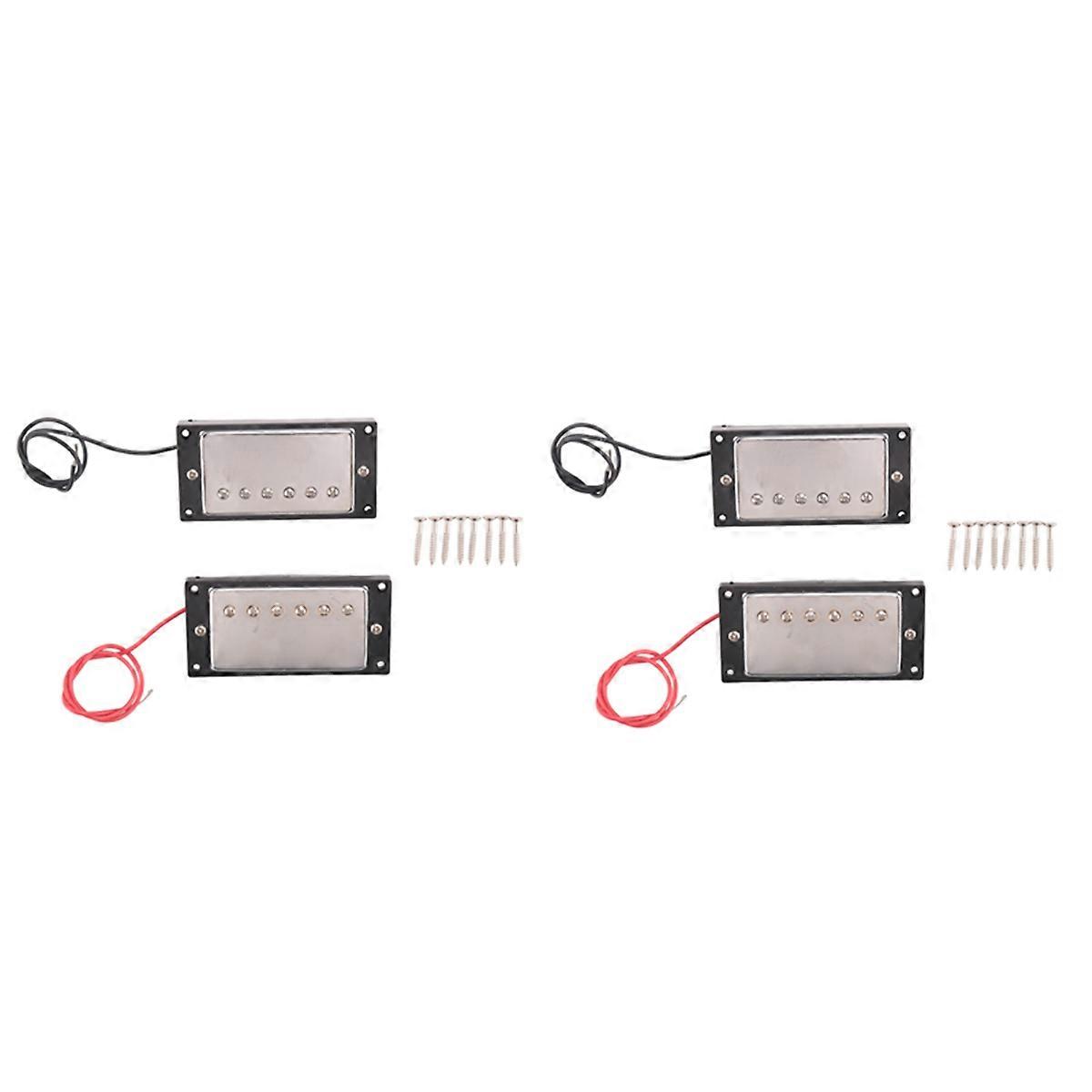 2X Humbucker Double Coil Pickups Neck and Bridge Compatible with LP Style Electric Guitar for Guitar