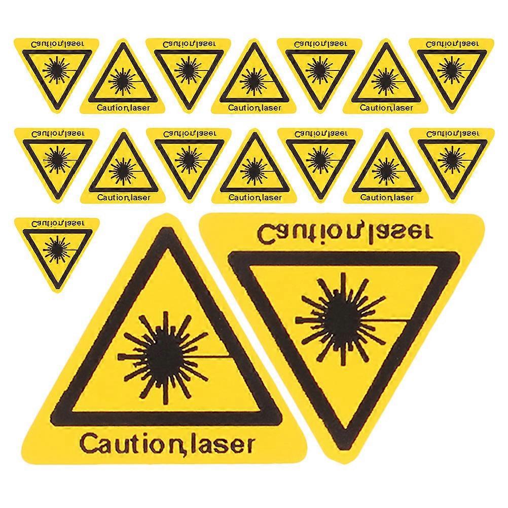 Lighting Safety Sticker Caution Warning Signs Laboratory Workers Durable Pvc Material Safety Warning 30Pcs