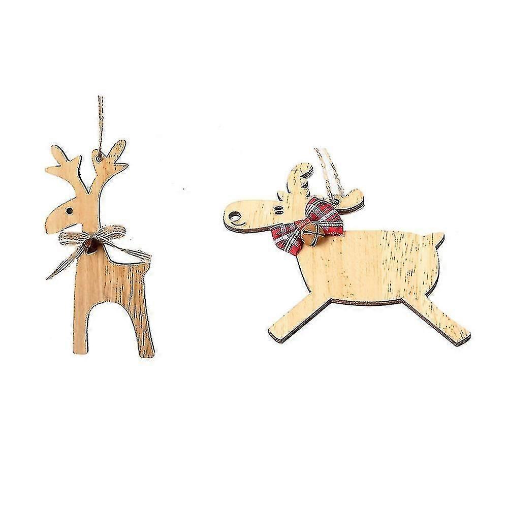 2pcs Christmas Tree Pendants, New Year Holiday Party Decorations