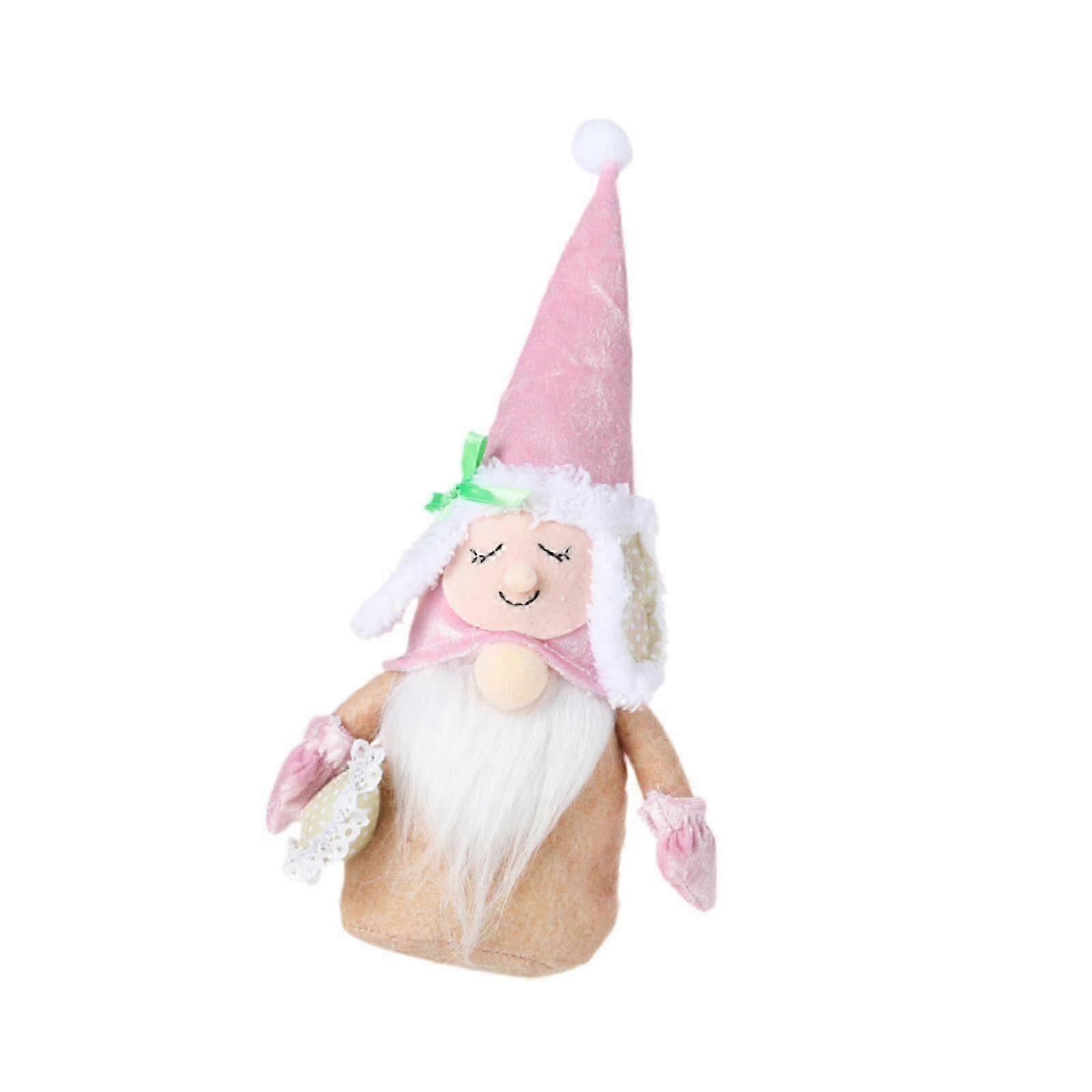 Holiday Gnome Winter Valentines Novelty Decoration Party Rudolph Dwarf pink