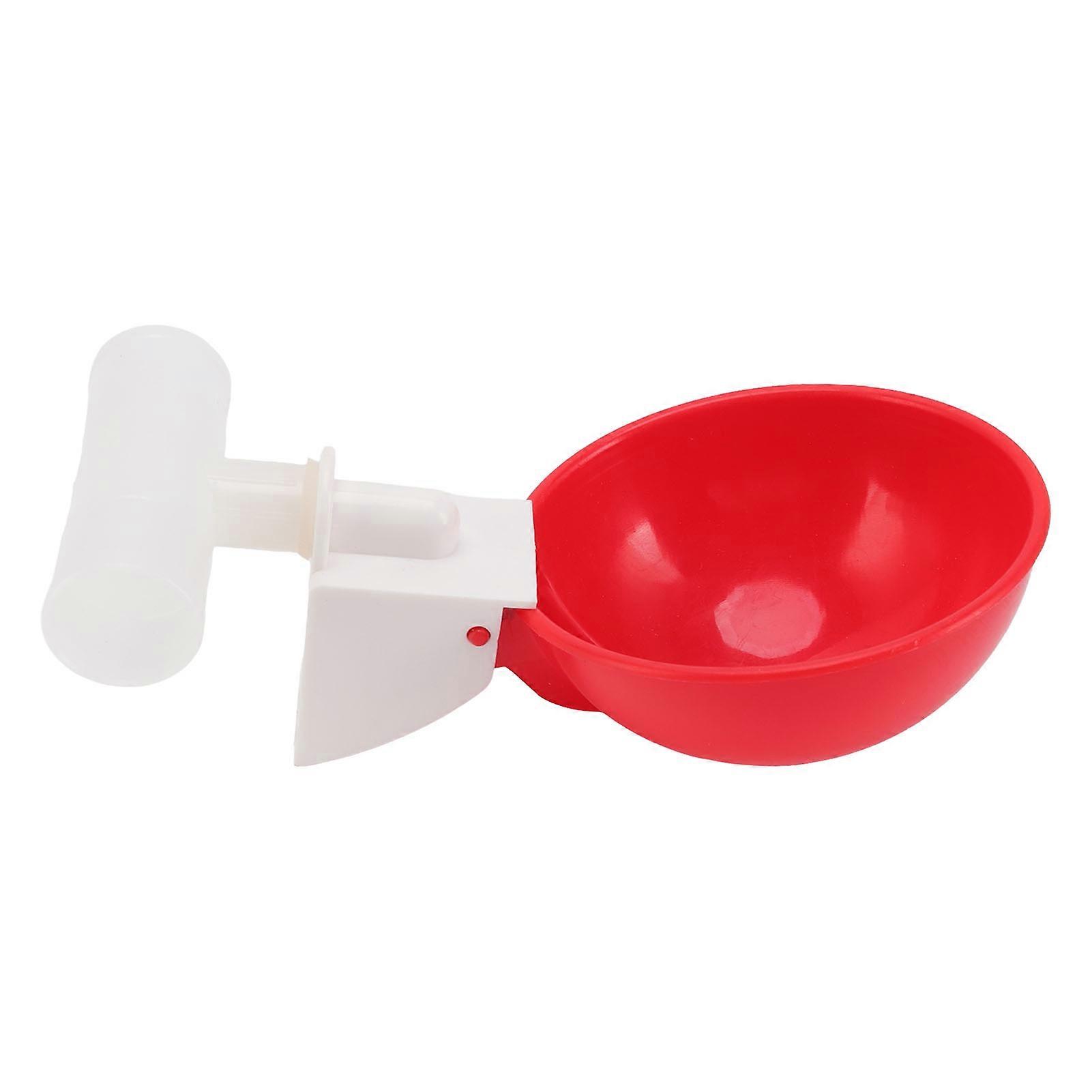 10 Set Automatic Chicken Water Drinker Big Red Plastic Bowl G3/4