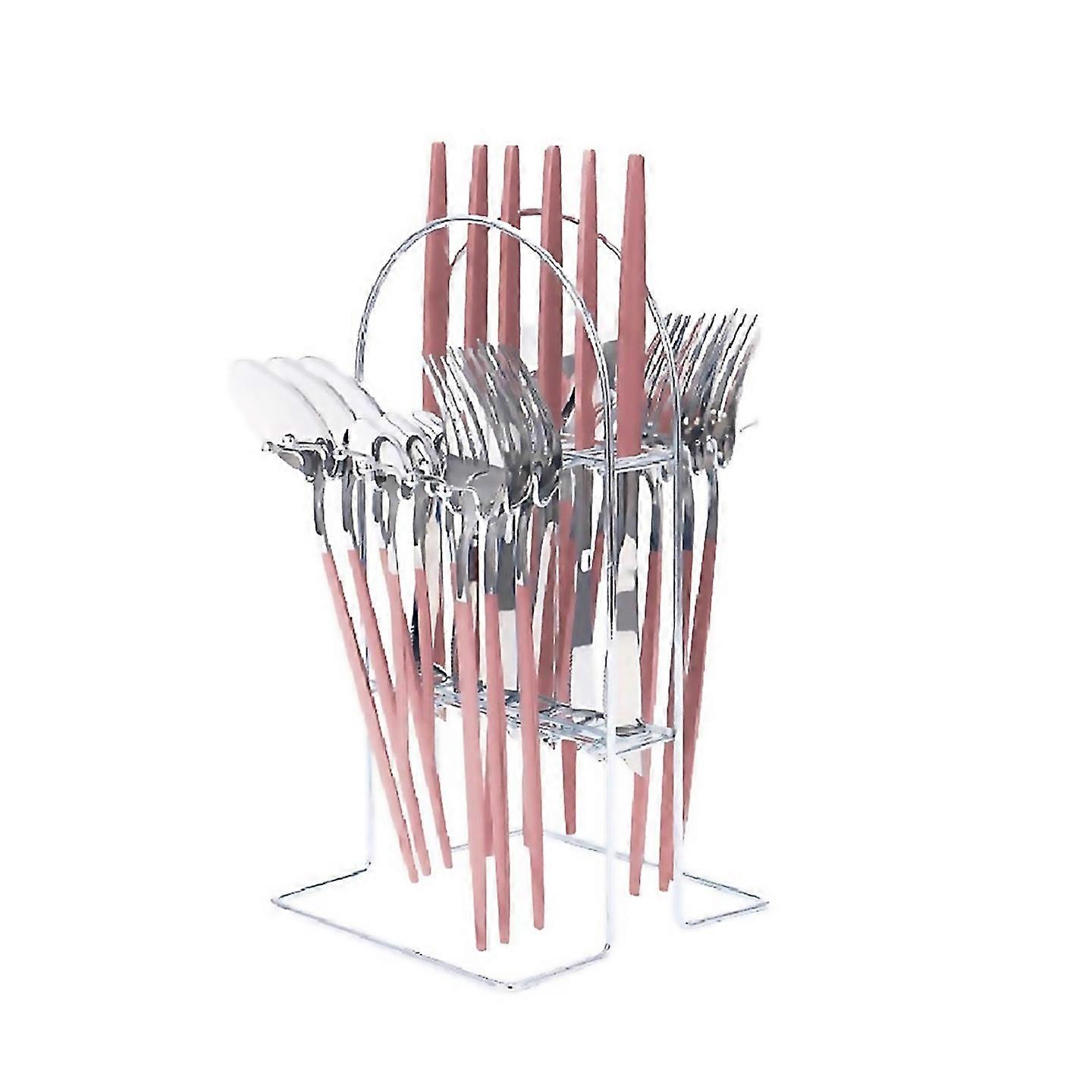 For 24pcs Flatware Set With Stand For Party Any Occasion Service For