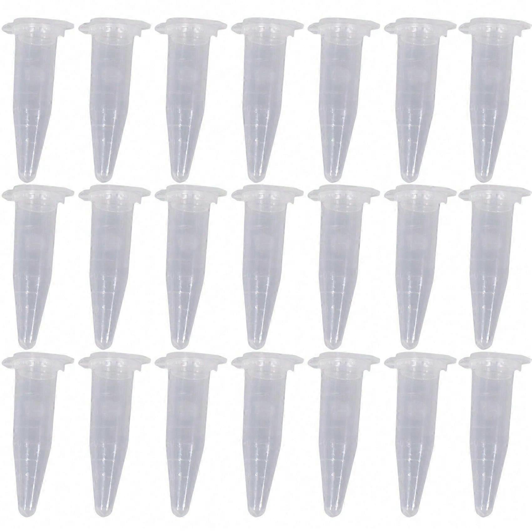 100PCS 1.5ml εργαστήριο σαφές μικροϋπολογιστών πλαστικό καπάκι 42x11mm φιαλιδίων φυγοκέντρησης σωλήνων δοκιμής