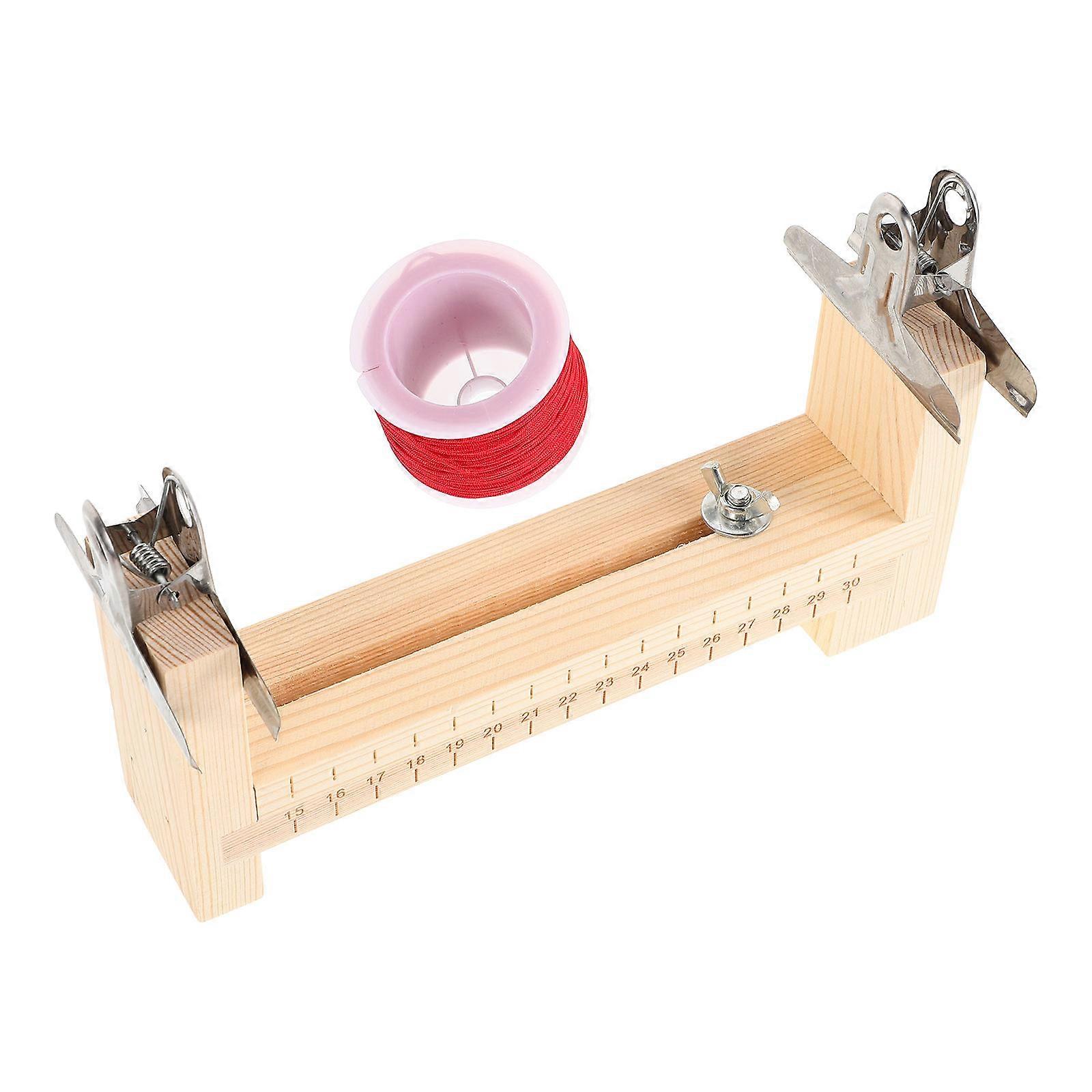 Adjustable Wooden Bracelet Jig for DIY Hand Rope Braiding 1Set Kit