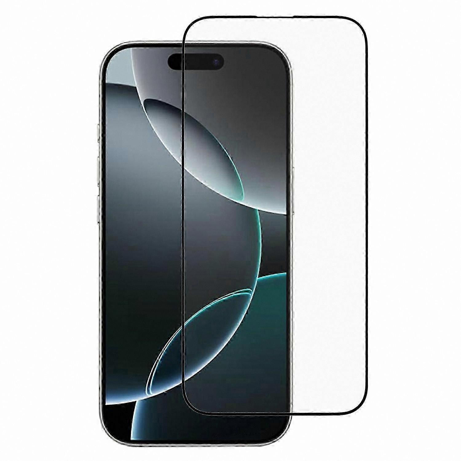 9D Tempered Glass Screen Protector with Silk Print for 6.7" Smartphones, Full Adhesive Coverage