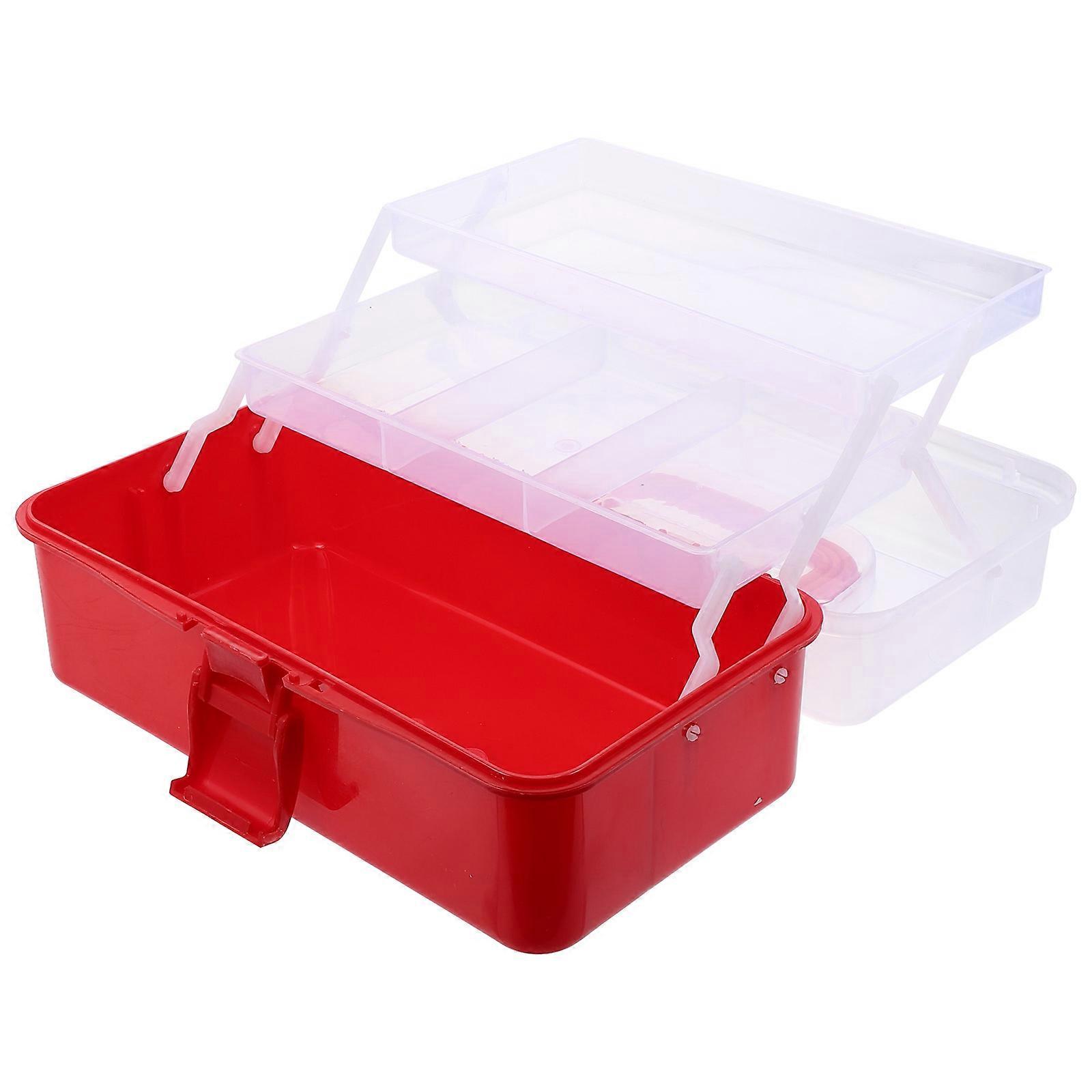 Fishing Component Storage Box Plastic Handheld Container for Storage 1Pcs