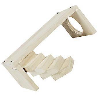 Hamsterilelu, puinen kiipeilytarvike, pienille lemmikeille, beige, 1 pakkaus