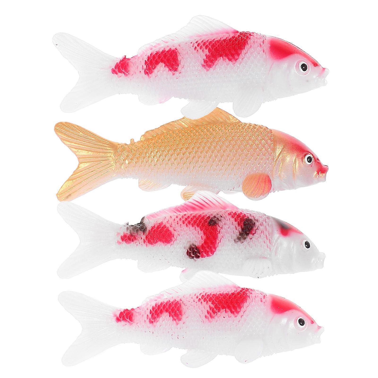 Artificial Fish 16Pcs Realistic Moving Goldfish Ornament Water-Resistant PVC Create Underwater Scene For Aquarium Tank Fairy Garden Decor