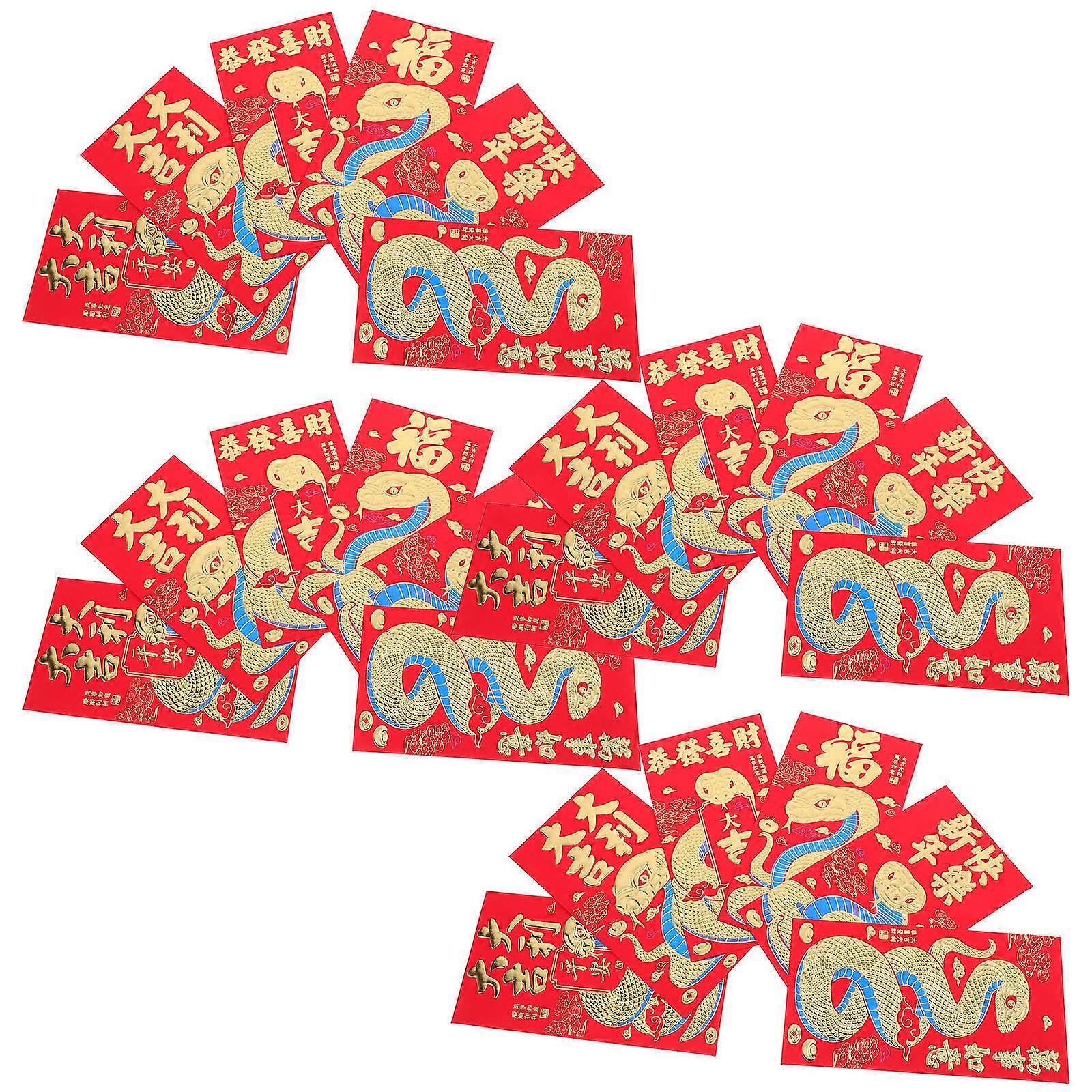 Chinese Red Envelopes Lucky Money Envelopes for Storage 48Pcs