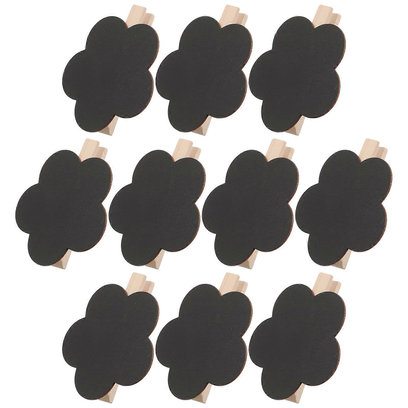 Mini Chalkboard Clip 20 Pcs Wooden Message Clips Perfect For Information Display At Festivals And Commercial Decorations Design