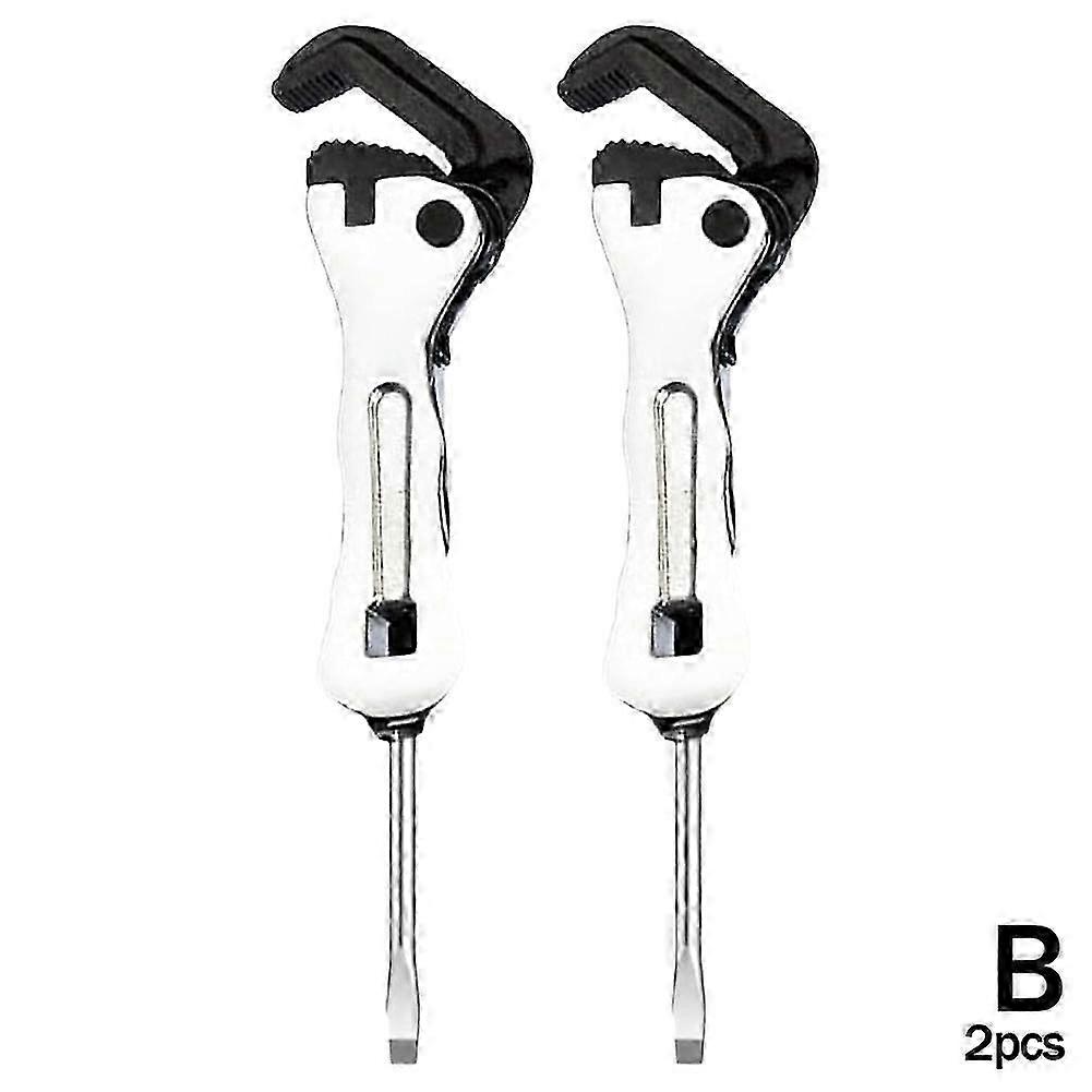 2025 Micro Stubby Wrench,Micro Self Adjusting Wrench, 2 In 1 Wrench Tool