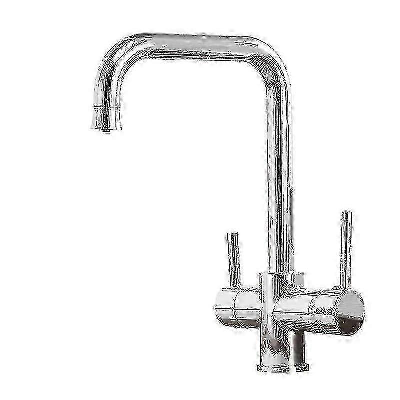 Robinet d'évier de cuisine 3 en 1 Rovogo avec robinet d'eau potable, mitigeur eau chaude et eau froide, robinet filtre à eau de bar (noir mat)