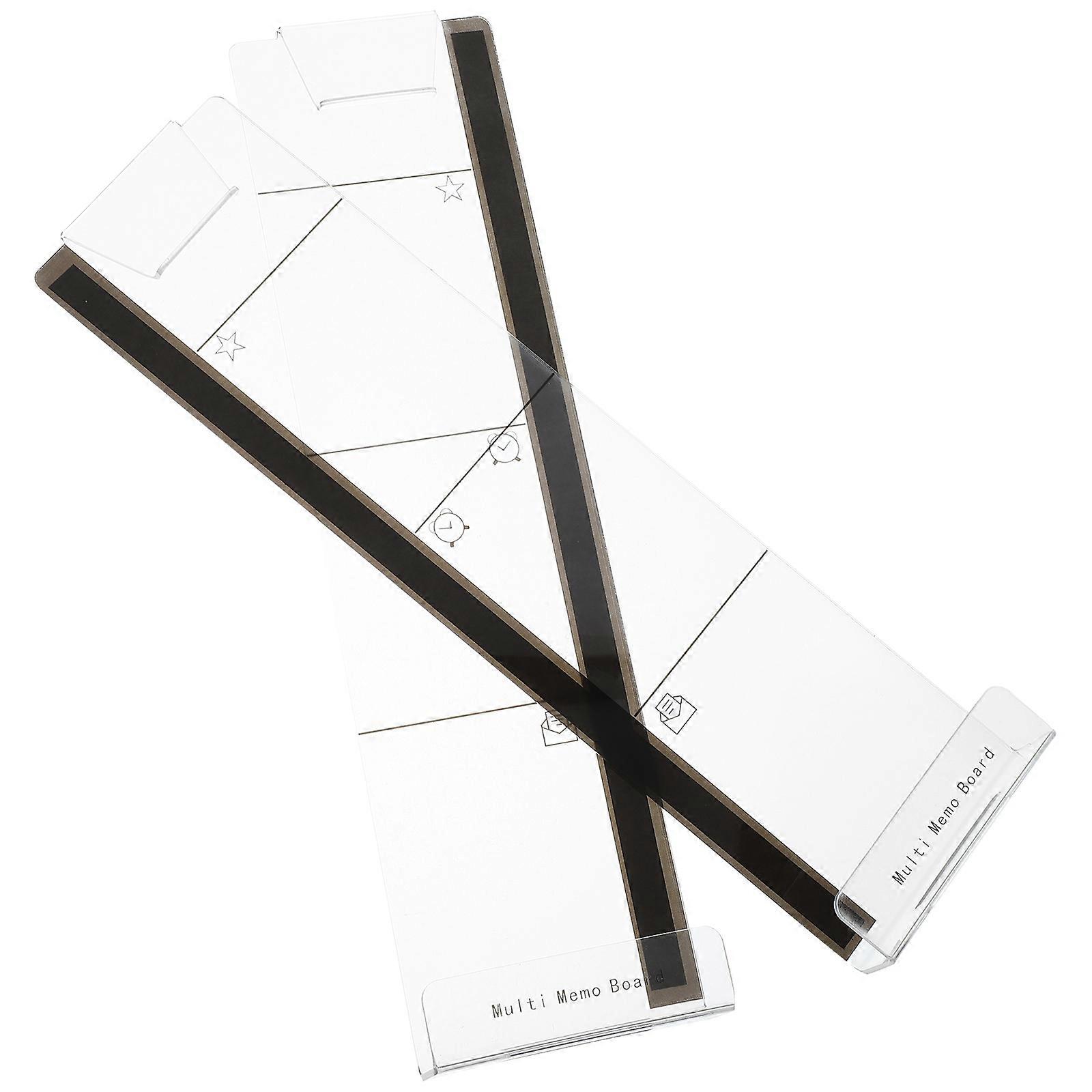 4 Pcs Computer Board Acrylic Message Organization Tool Designed For Office Workers With Folded Style