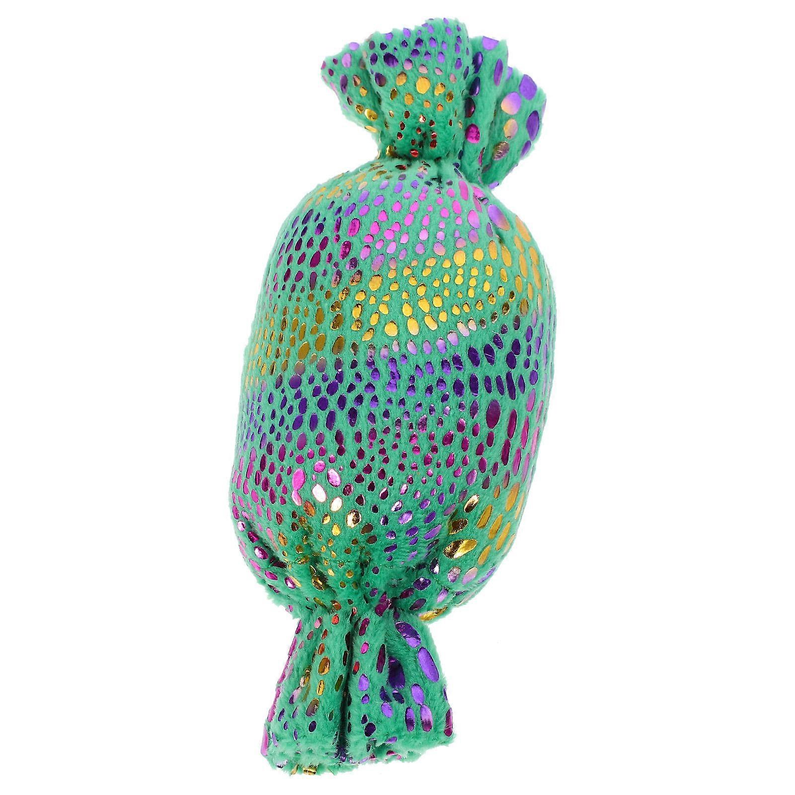 Pet Dog Bite Resistant Plush Candy Shape Chewing Toy for Playing 4Pcs