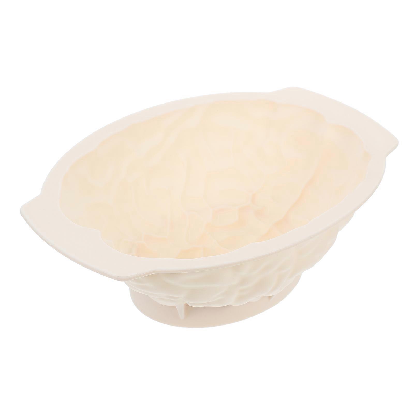 Halloween Silicone Brain Mold Human Brain Baking Mold for 5Pcs