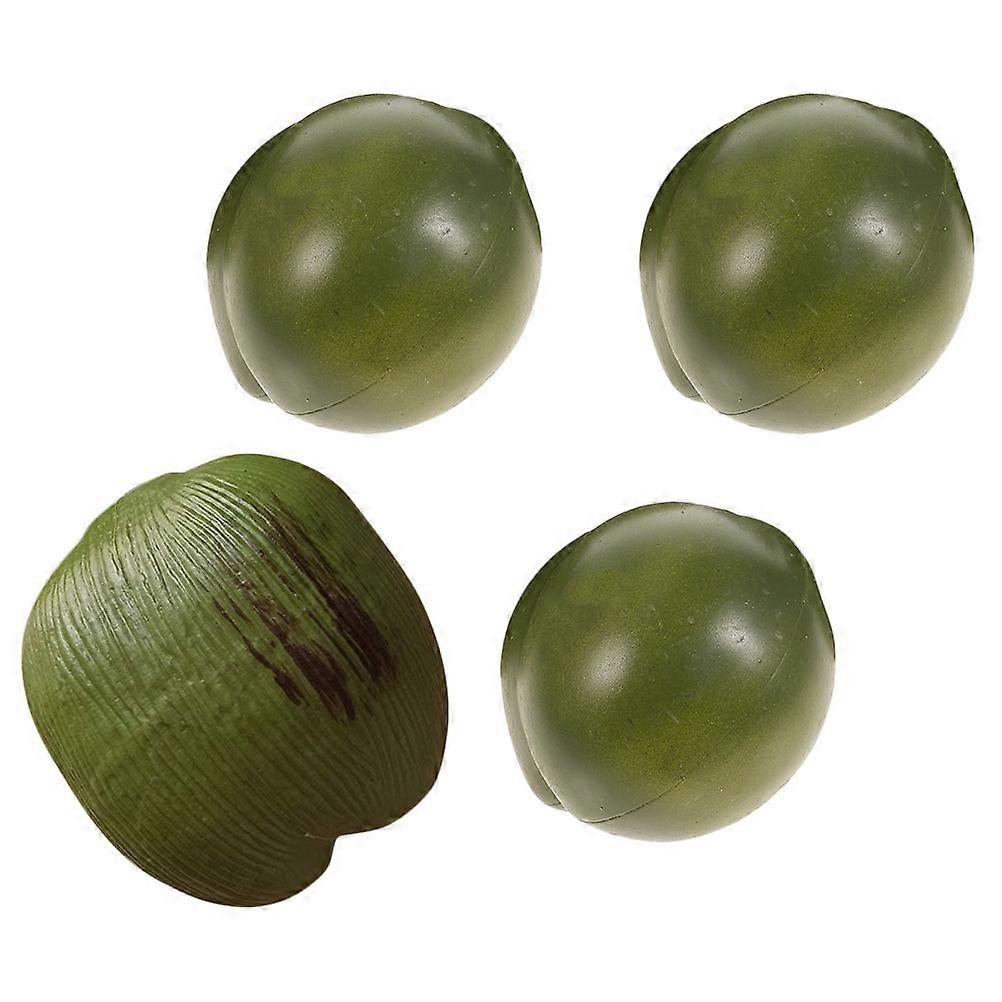 Fake Fruit Artificial Coconuts for Display 12Pcs Plastic Models