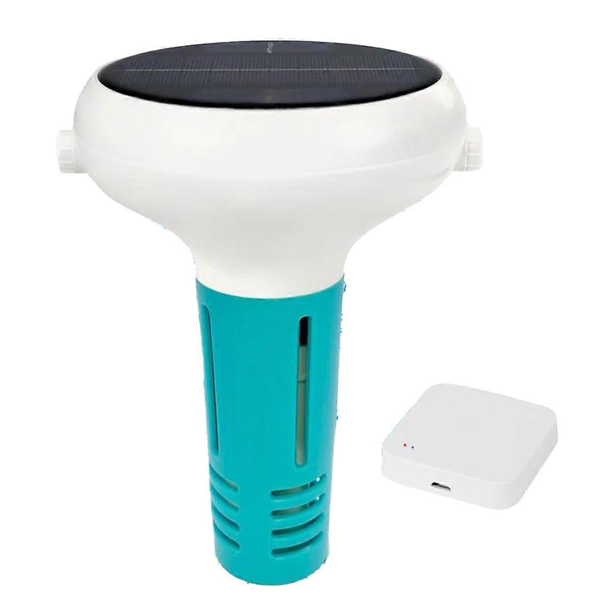 7 in 1 Schwimmbad PH-Tester Bluetooth-kompatibler Wasserqualitätstester Poolsalztester Salzgehalt Mete